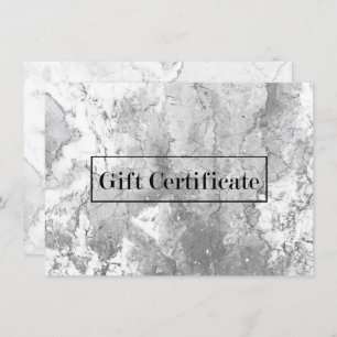 Elegant Marble Stone Modern Gift-certifikat