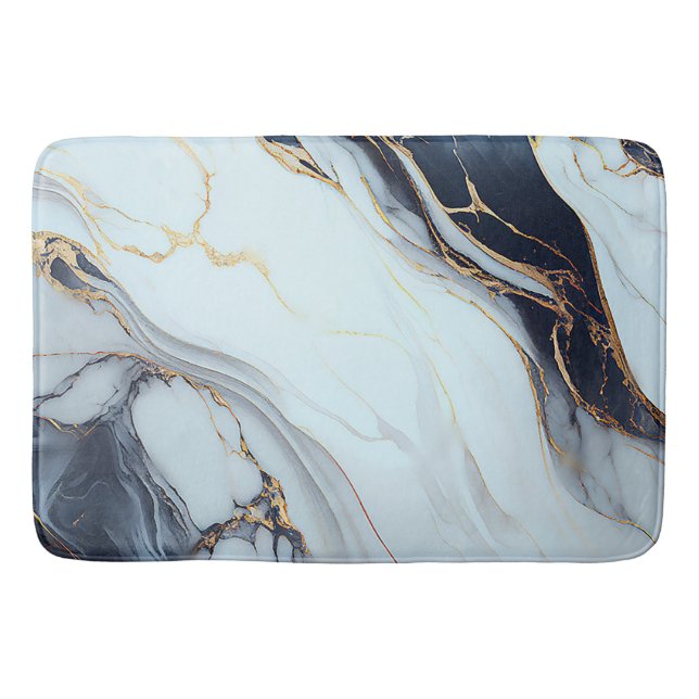Elegant Marble Struktur Badrumsmatta (Framsidan)