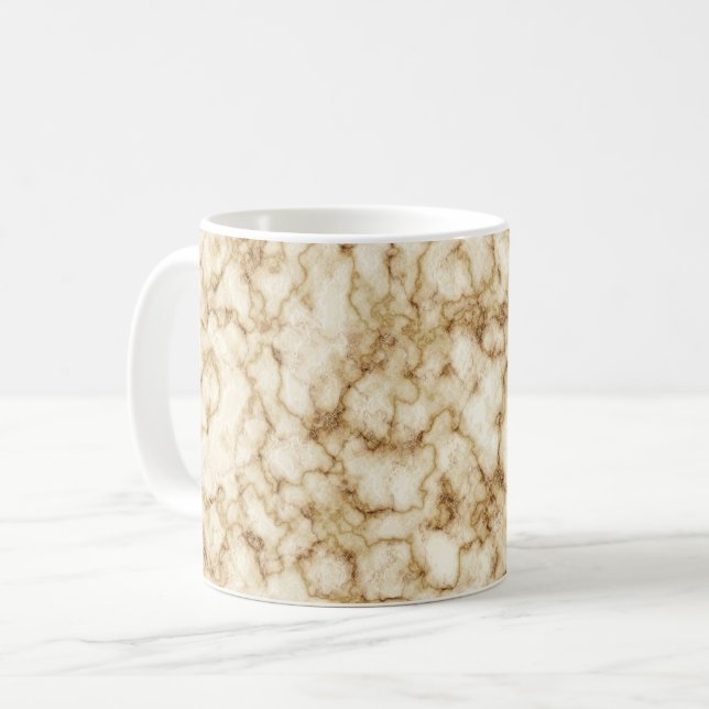 Elegant Marble Struktur Kaffemugg (Framsida vänster)