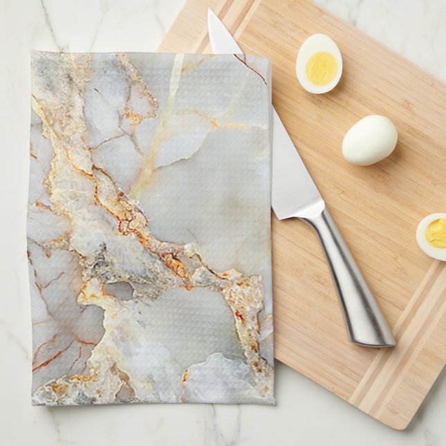 Elegant Marble Struktur Kökshandduk (Vikt i Fjärdedel)