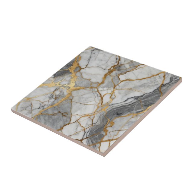 Elegant Marble Tile Kakelplatta (Sidan)