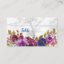 Elegant Marble Watercolor Blommigt Guld Bröllop