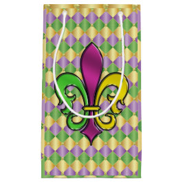 Elegant Mardi Gras Fleur De Lis Design Presentpåse