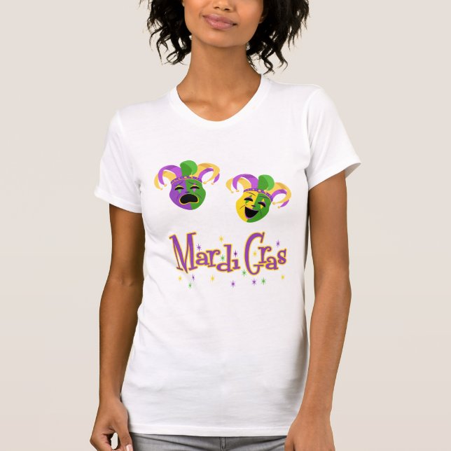 Elegant Mardi Gras Mask Womens t-Shirt (Framsida)