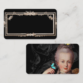 Elegant Marie Antoinette om svart fransk inspirera Placeringskort