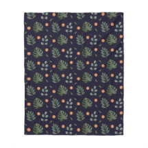 Elegant marin akvarell botanisk blad blom-