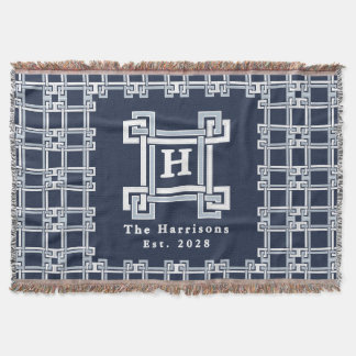 Elegant Marin Familj Est Monogram Filt