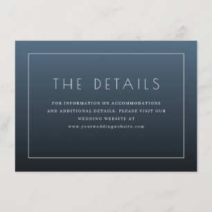 Elegant marin typografi tilläggskort