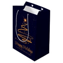 Elegant marinblå guld julgran specialdesignad