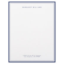 Elegant marinblå kant enkel minimalism