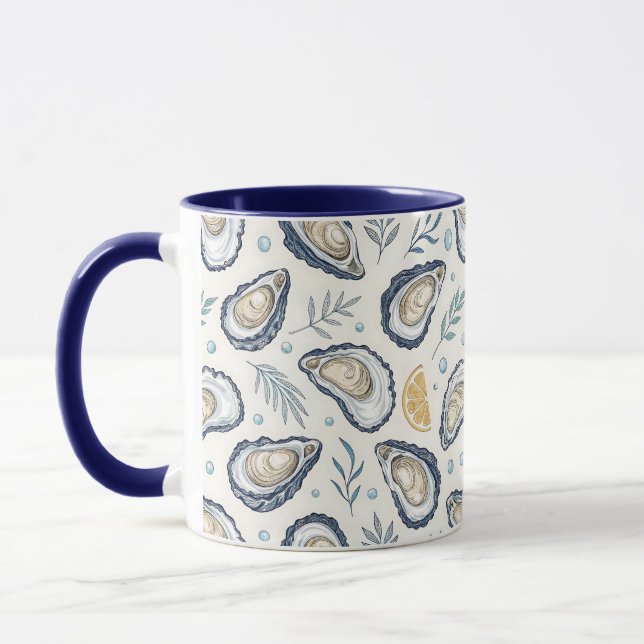 Elegant Marine Oysters Mugg (Vänster)