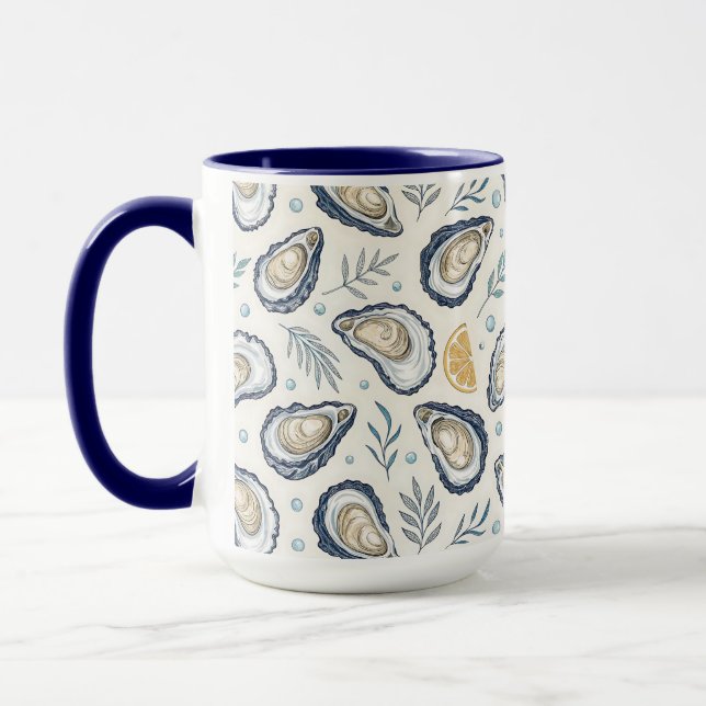 Elegant Marine Oysters Mugg (Vänster)