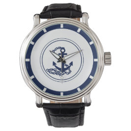 Elegant Maritime Stil Blue Anchor Classy Armbandsur
