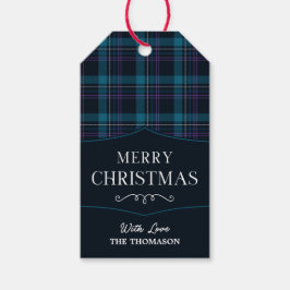 Elegant Märkre med vattenfärg God jul Gift Presentetikett