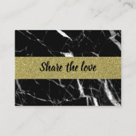 Elegant marmor guld rabattkort