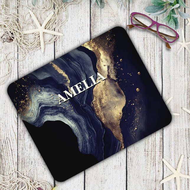 Elegant marmor konst faux guld glitter musmatta (Skapare uppladdad)