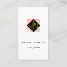Elegant marmor och folie geometrisk