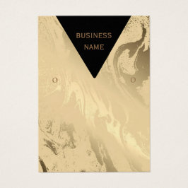 Elegant marmor, svart och guld visitkort