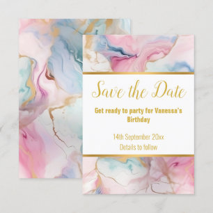 ELEGANT MARMOR VIRVEL SVAR RSVP-KORT
