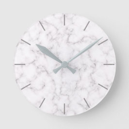 Elegant marmorstil rund klocka