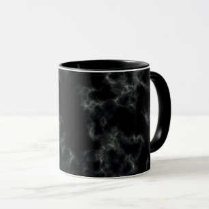 Elegant marmorstil - svart mugg