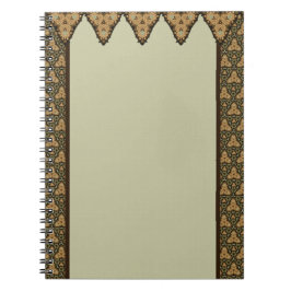 Elegant - marockansk design anteckningsbok med spiral
