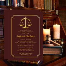 Elegant Maroon Guld Law Attorney Studentfest