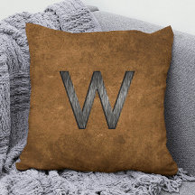 Elegant Masculine Personlig Monogram Tan Brown