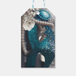 Elegant maskeradmask & pärlor partihandske presentetikett