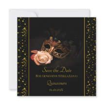 Elegant Masquerad och Vit ros