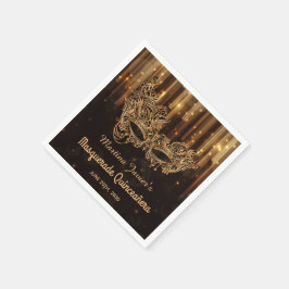 Elegant MasqueraQuinceañera 15:e födelsedagen Pappersservett