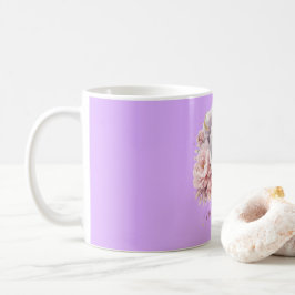 Elegant Mauve Floral Moon Mother’s Day Mug 11oz Kaffemugg