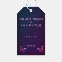 Elegant Mauve och Guld bröllopsinbjudningar Presentetikett