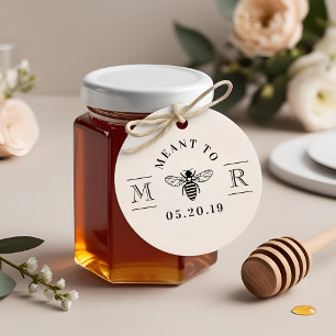 Elegant Meant to Bee Honey Bröllopsgåva Stämpel