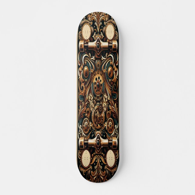 ’Elegant Mechanica’ Mini Skateboard Bräda 18,5 Cm (Framsida)