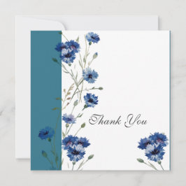 Elegant med blåa blommor