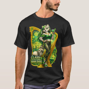 Elegant med en antydan av irländsk fräckhet t shirt