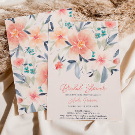 Elegant med fet blommigt faller bho Earth möhippa Inbjudningar