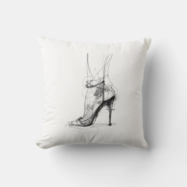 Elegant med hög höjd - Feminin Stil Kudde (Framsida)