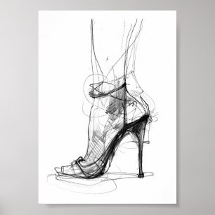 Elegant med hög höjd - Feminin Stil Poster