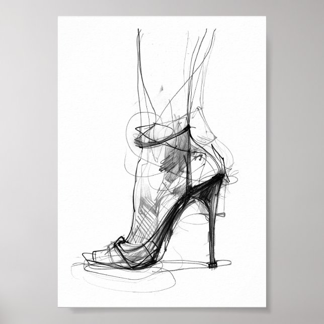 Elegant med hög höjd - Feminin Stil Poster (Framsidan)