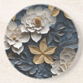 Elegant med inbyggd 3D-Blommigt Relief Underlägg
