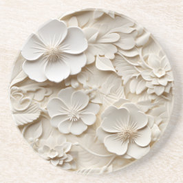 Elegant med inbyggd 3D-Blommigt Relief Underlägg