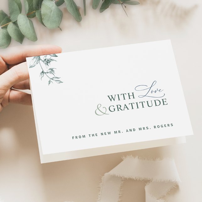 Elegant med Kärlek och tacksamhet, Grönt Tack (Skapare uppladdad)