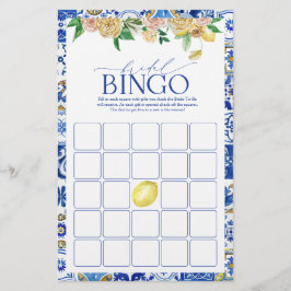 Elegant med medelhavslemon Shower Bingo-spel