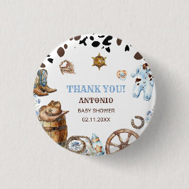 Elegant med vattenfärg Little Cowboy RodePaper Nap Knapp