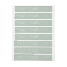 Elegant med vit modern och skript Bröllop