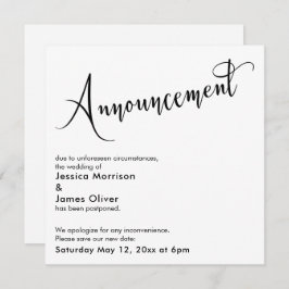 Elegant "Meddelande" senarelagt Bröllop-kort Inbjudningar