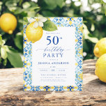 Elegant Medelhavets Lemon-Blommigt 50:e födelsedag Flygblad<br><div class="desc">Fira i stil med en elegant blommigt-födelsedag för citron. Denna utformning framkallar Medelhavets charm, perfekt för en solig och sofistikerad händelse. Den har en slimmad gult, citroner och grönt. De intrikata accenterna för blommigt tillför en ny beröringskänsla, medan typografin för elegant ger en känsla av förfining. Idealisk för en trädgård...</div>