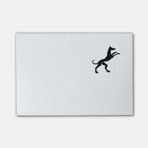 Elegant medeltida hundhund post-it block